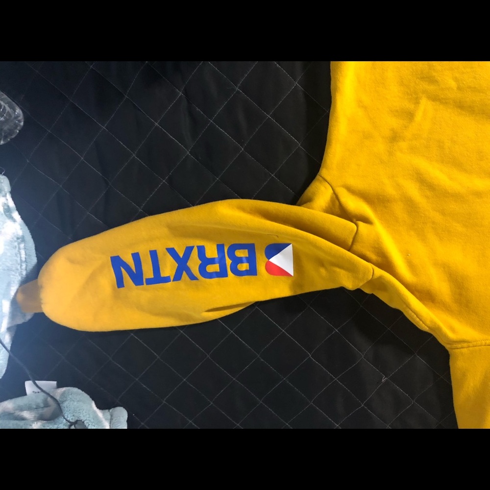 Brixton Yellow Mustard Embroidered Brixton. SMALL - Picture 4 of 4